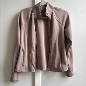 Apana full zip workout jacket - burnt rose color
